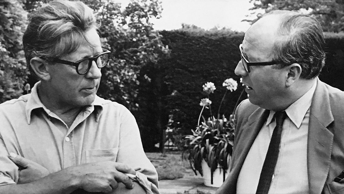 Laurie Lee with Roy Jenkins